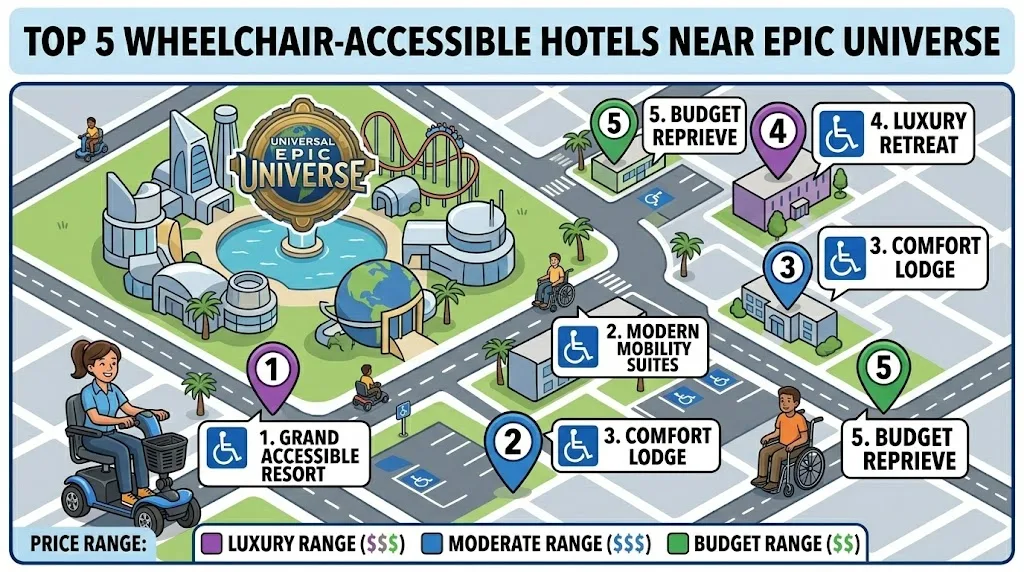 Best Wheelchair-Accessible Hotels Near Epic Universe Orlando