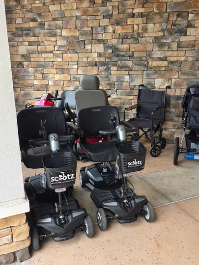 Different types of Orlando mobility scooter rentals to choose from for travel.